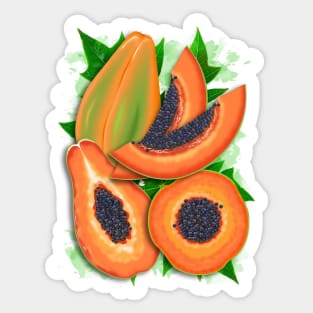 Papaya Party Sticker